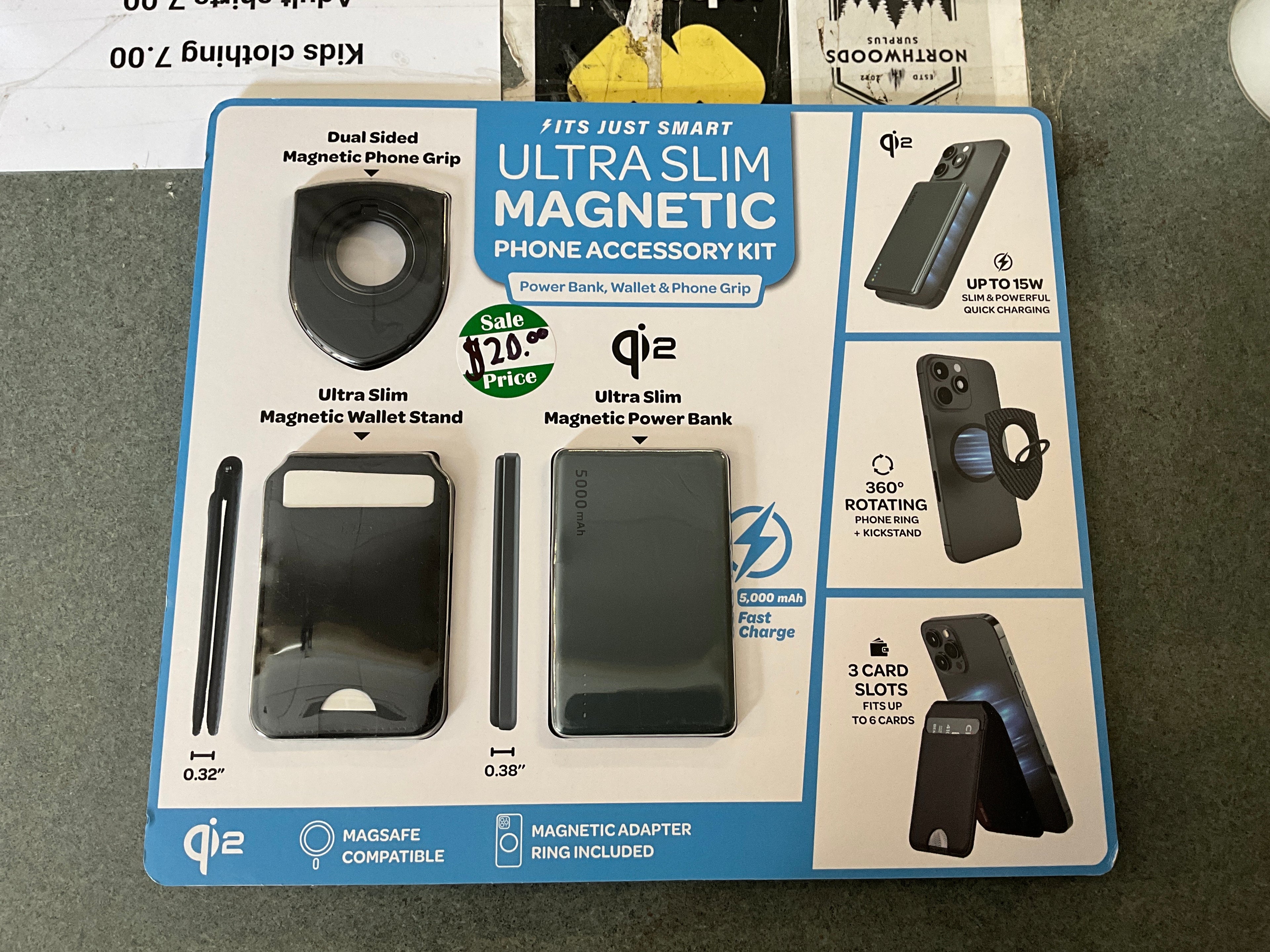 Ultra Slim Magnetic Phone Accessory Kit