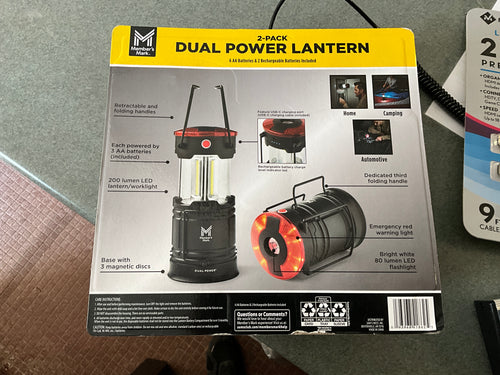2 pack dual power lanterns