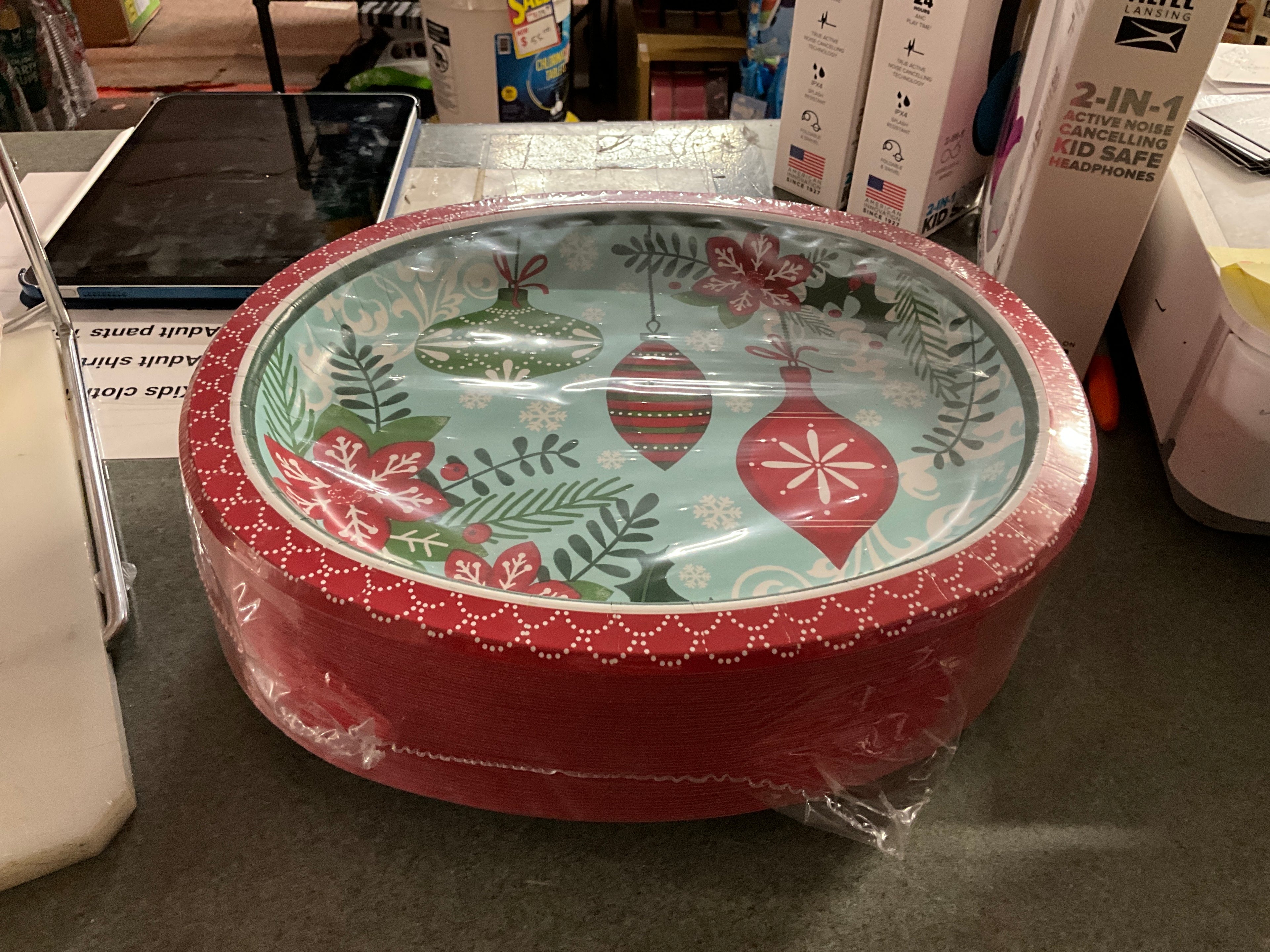 Christmas Paper Plates Large