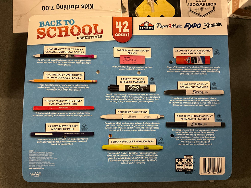 Back to school essentials kit