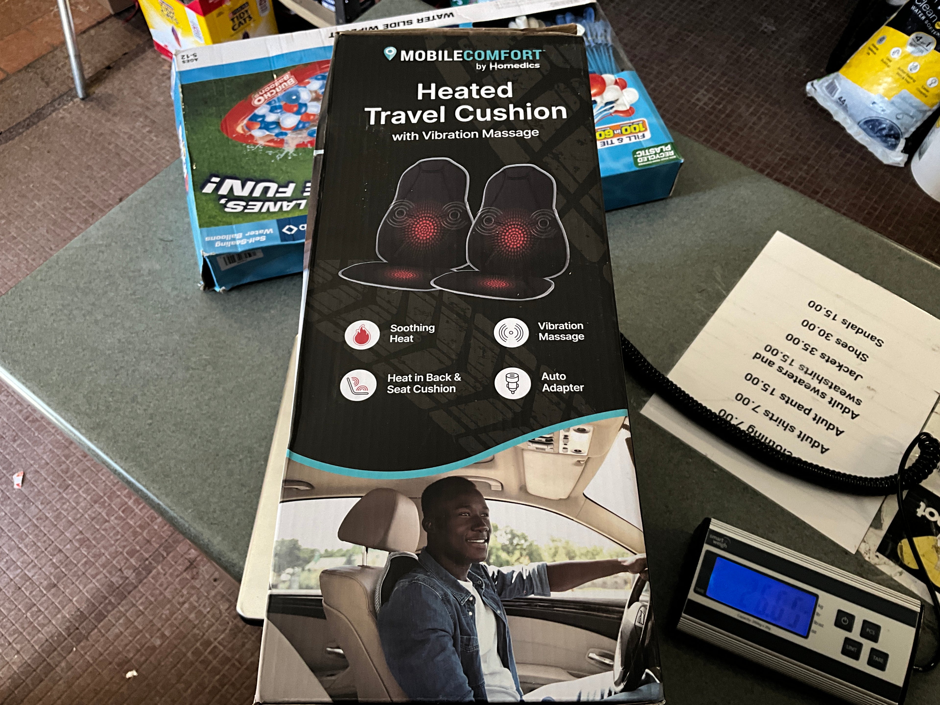 Heated travel cushion 2-pack