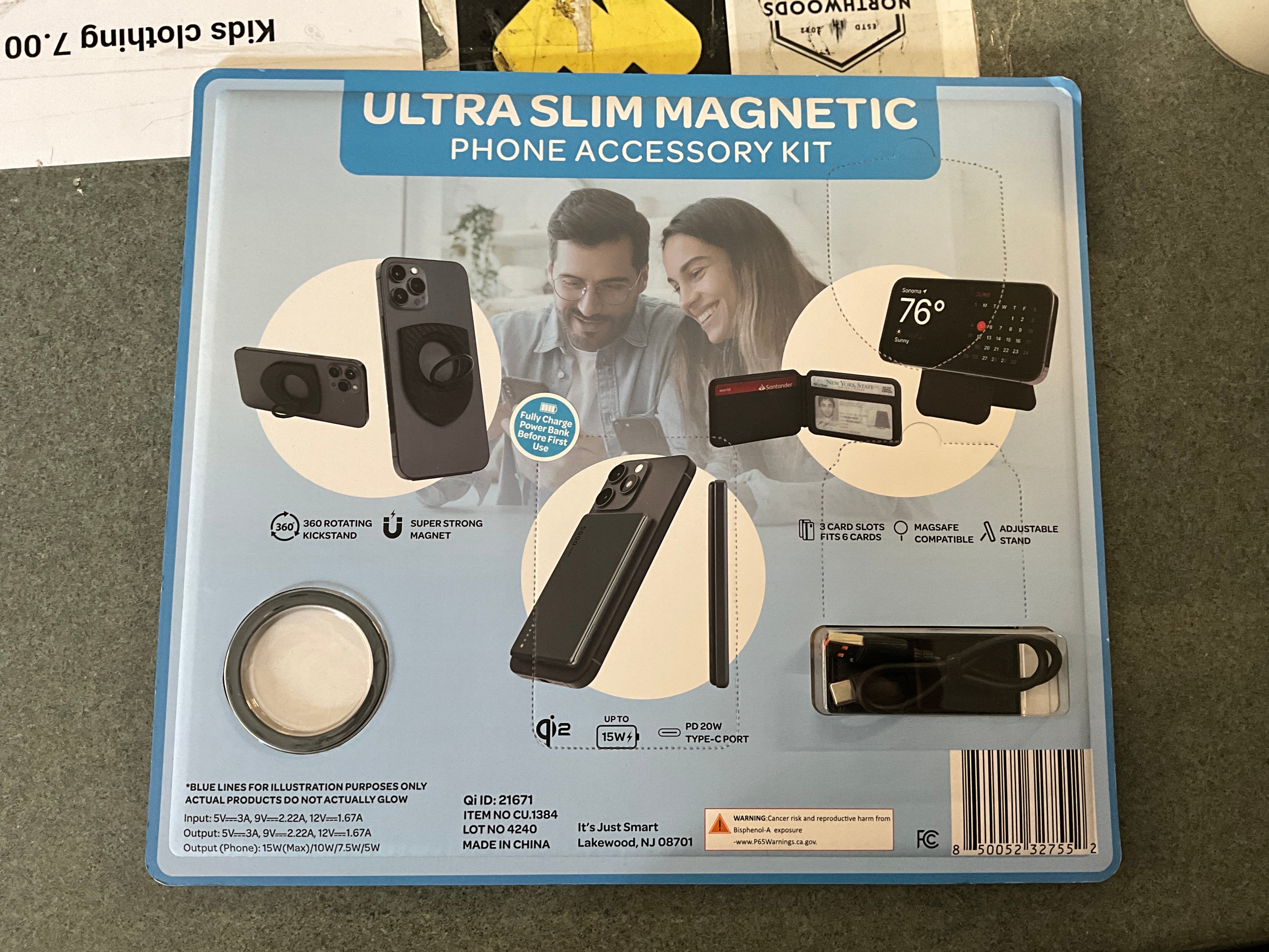 Ultra Slim Magnetic Phone Accessory Kit