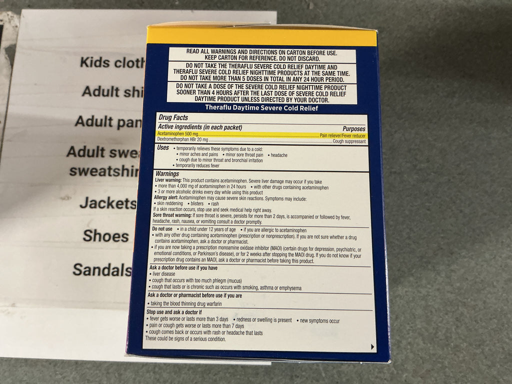 Theraflu Severe Cold Relief