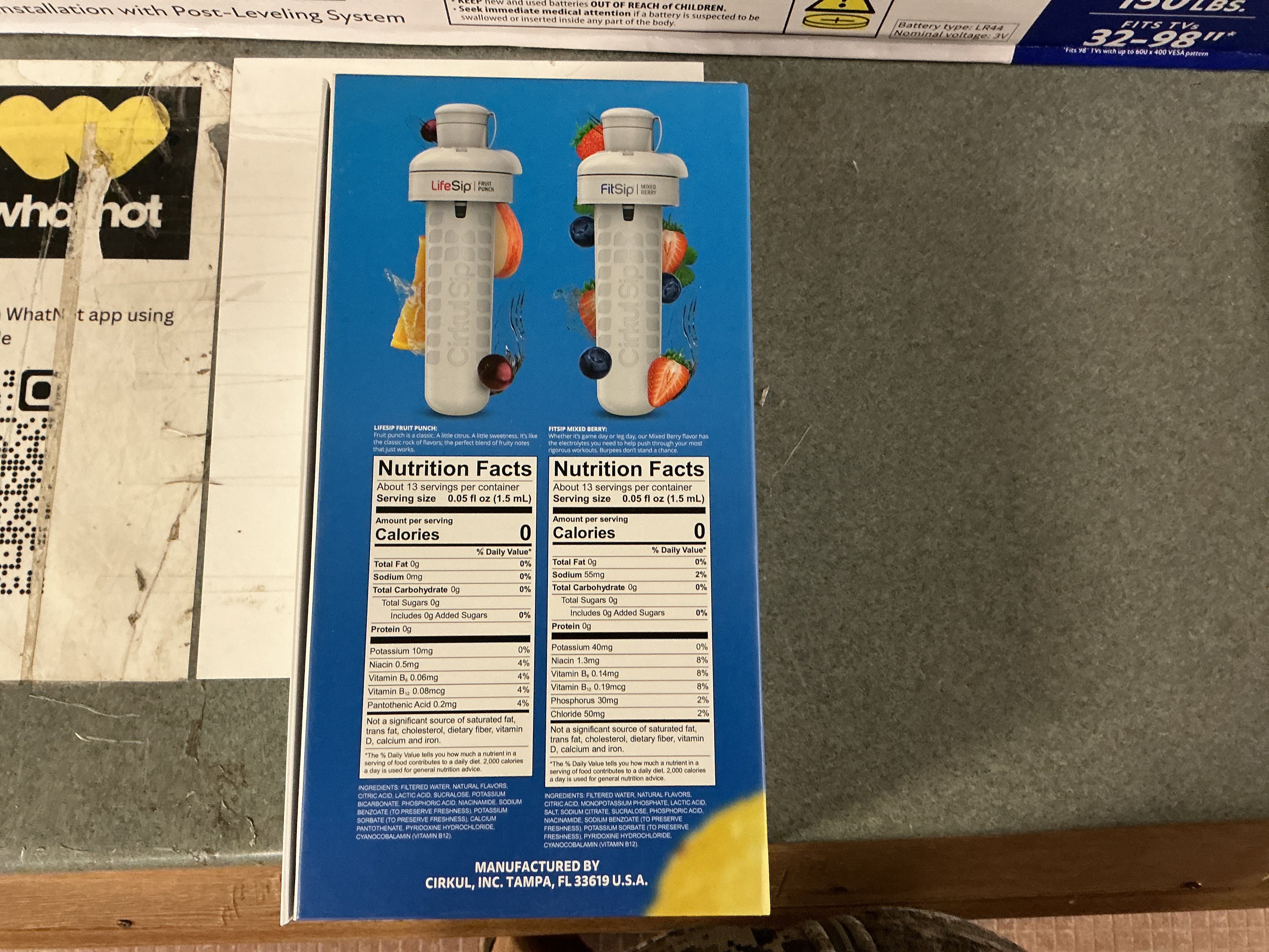 Cirkul water bottle with flavoring