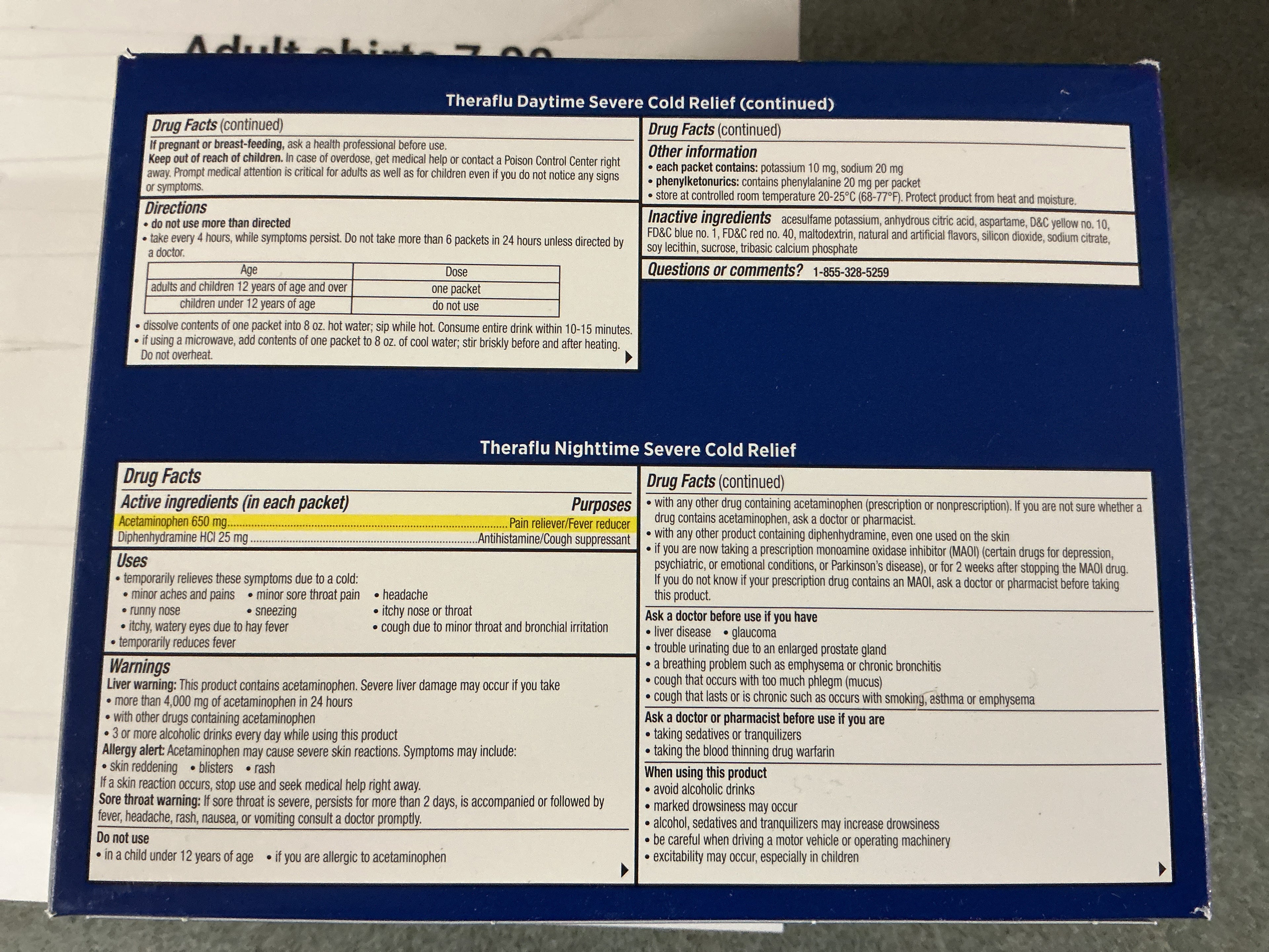 Theraflu Severe Cold Relief