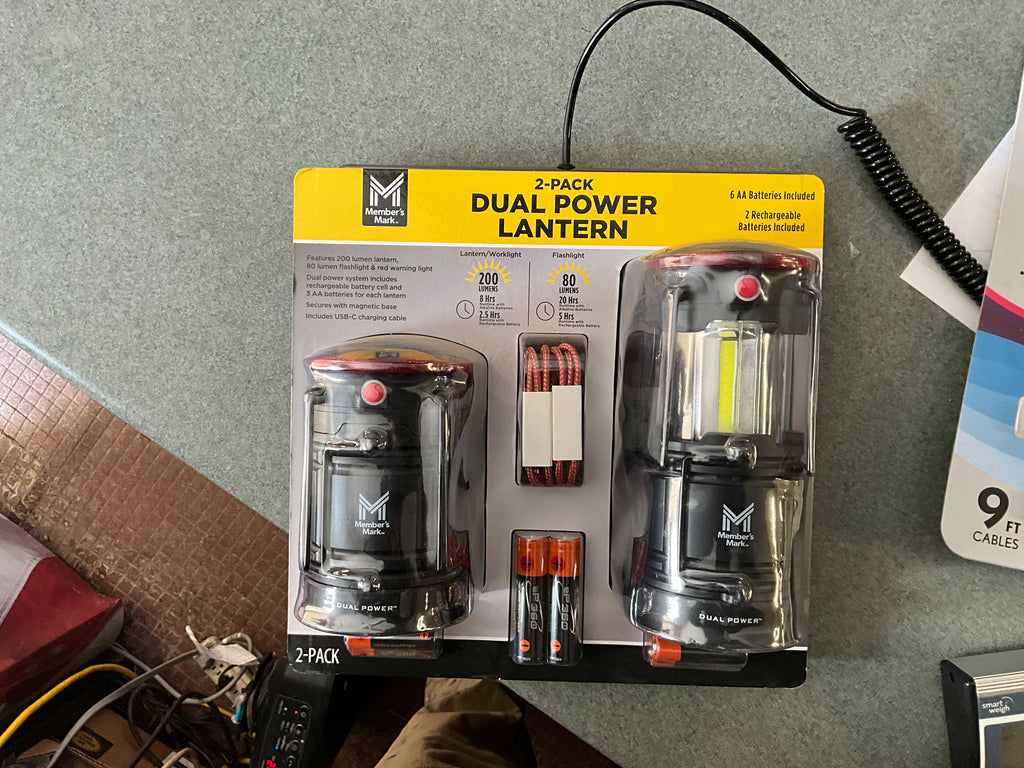 2 pack dual power lanterns